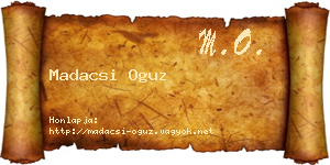 Madacsi Oguz névjegykártya